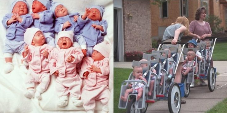 Negli anni '90, una donna ha dato alla luce sette gemelli: vediamo come si stanno ora questi fratelli e sorelle