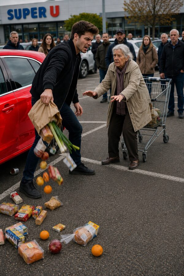 Egy szupermarket parkolójában egy idős hölgy enyhén nekiütközött egy fiatal férfi autójának… A férfi dühében kitépte a kezéből a bevásárlószatyrokat, majd a földre dobta őket, ezután pedig nekiesett egy idősebb férfinak, aki megpróbálta megvédeni az asszonyt — anélkül, hogy egy pillanatig is sejtette volna, hogy ő maga is teljesen megdöbben majd