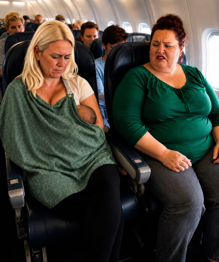 Öt hónapos kisfiamat szoptattam egy hatórás repülőút alatt, amikor a mellettem ülő nő ingerülten felsóhajtott... Aztán kimondott egy mondatot, amitől az egész sor megfagyott