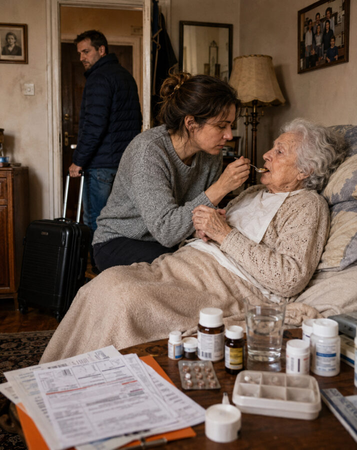 A férjem közel egy évre külföldre ment dolgozni, és engem egyedül hagyott a haldokló édesanyjával. Azt hittem, az utolsó kívánsága csupán egy egyszerű búcsú lesz… De a temetés után, amikor kinyitottam a régi varrógépének fiókját, rájöttem, hogy valaki éveken át hazudott nekem…